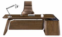 Hot sale L shape vaneer office desk 